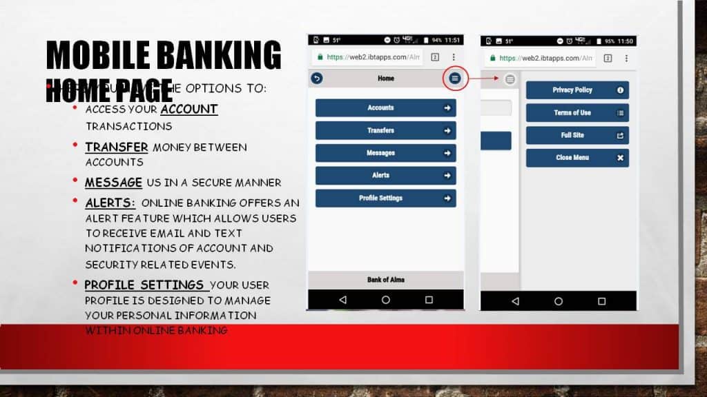 Bank of Alma Online Banking, Bank of Alma Banking